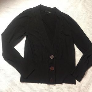 3 for $25 H&M black three button cardigan